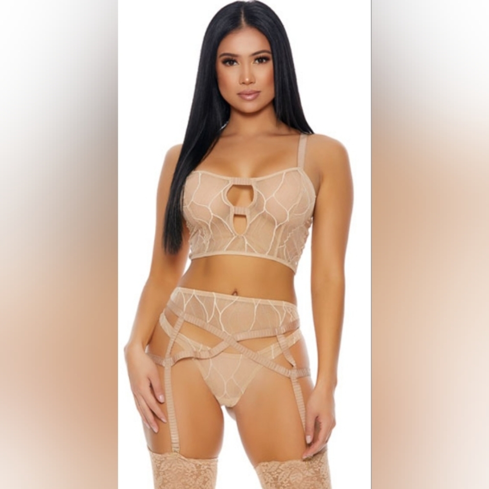 Forplay mesh bra set